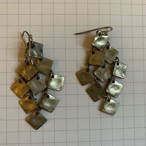 chandelier geometric earrings